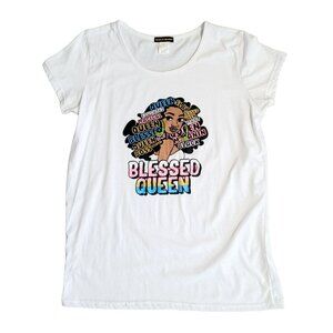 "Blessed Queen"  Short Sleeved Shirt - NWT
